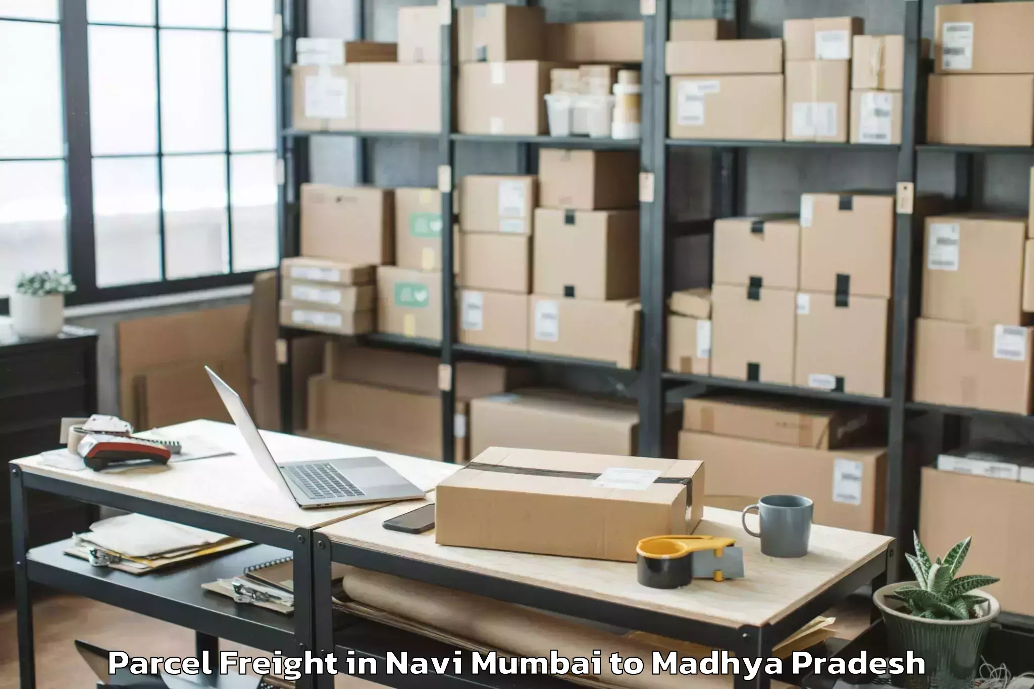 Top Navi Mumbai to Barwaha Parcel Freight Available